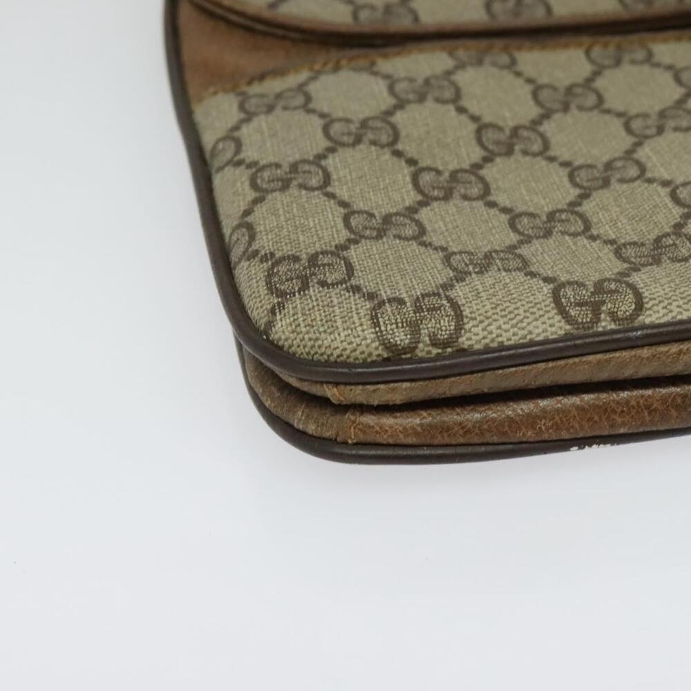 GUCCI GG Supreme Shoulder Bag Pvc Beige Gold - Picture 10 of 16